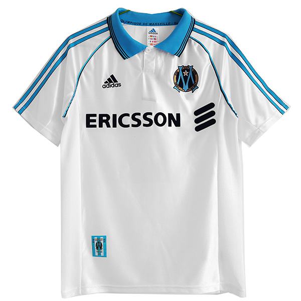 Olympique de Marseille domicile maillot rétro de l'premier maillot de football sportswear pour hommes 1998-1999 